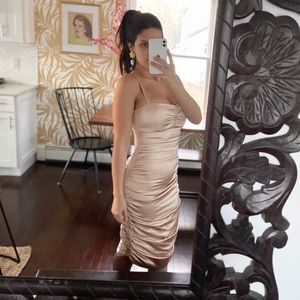 LIKELY Satin Bodycon Dress